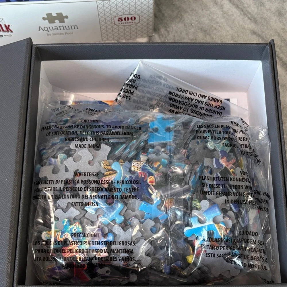 Aquarium 500-Piece Jigsaw Puzzle - Blue
